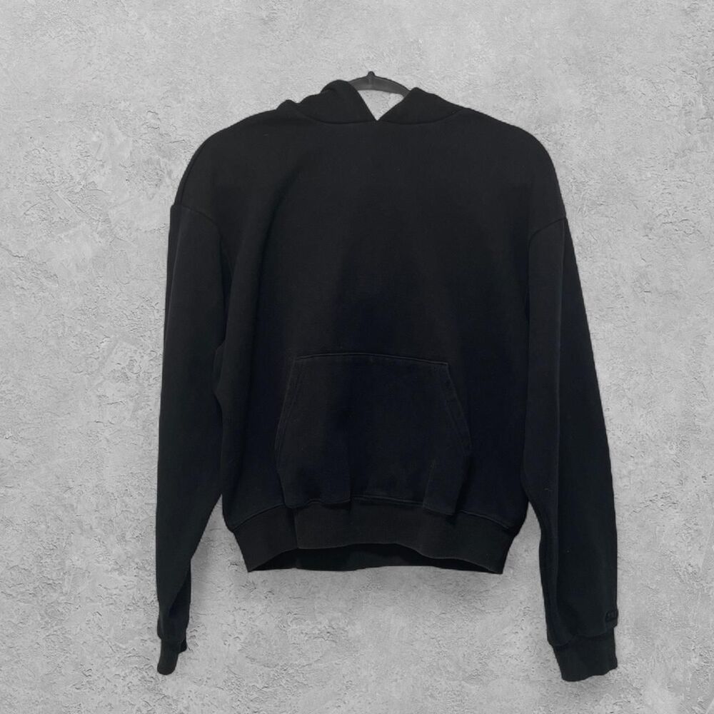 SKIMS Cotton Fleece Classic Boxy Hoodie Black L Cozy Minimalist